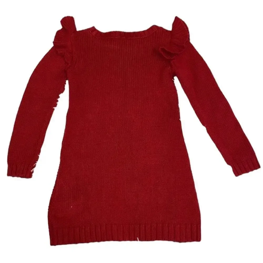 Carter's Toddler Red Sweater Dress(Size 3Т)